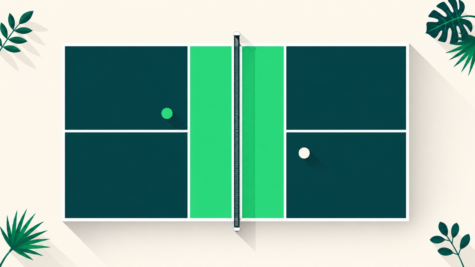 Diagram kuchyne (non-volley zóny) v pickleballe - zvýraznený pás 2,13 m pri sieti na oboch stranách kurtu.