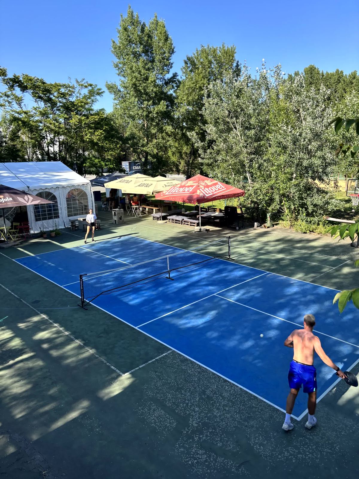 Pickleballové kurty Streetko pri jazere Draždiak — Bratislava-Petržalka
